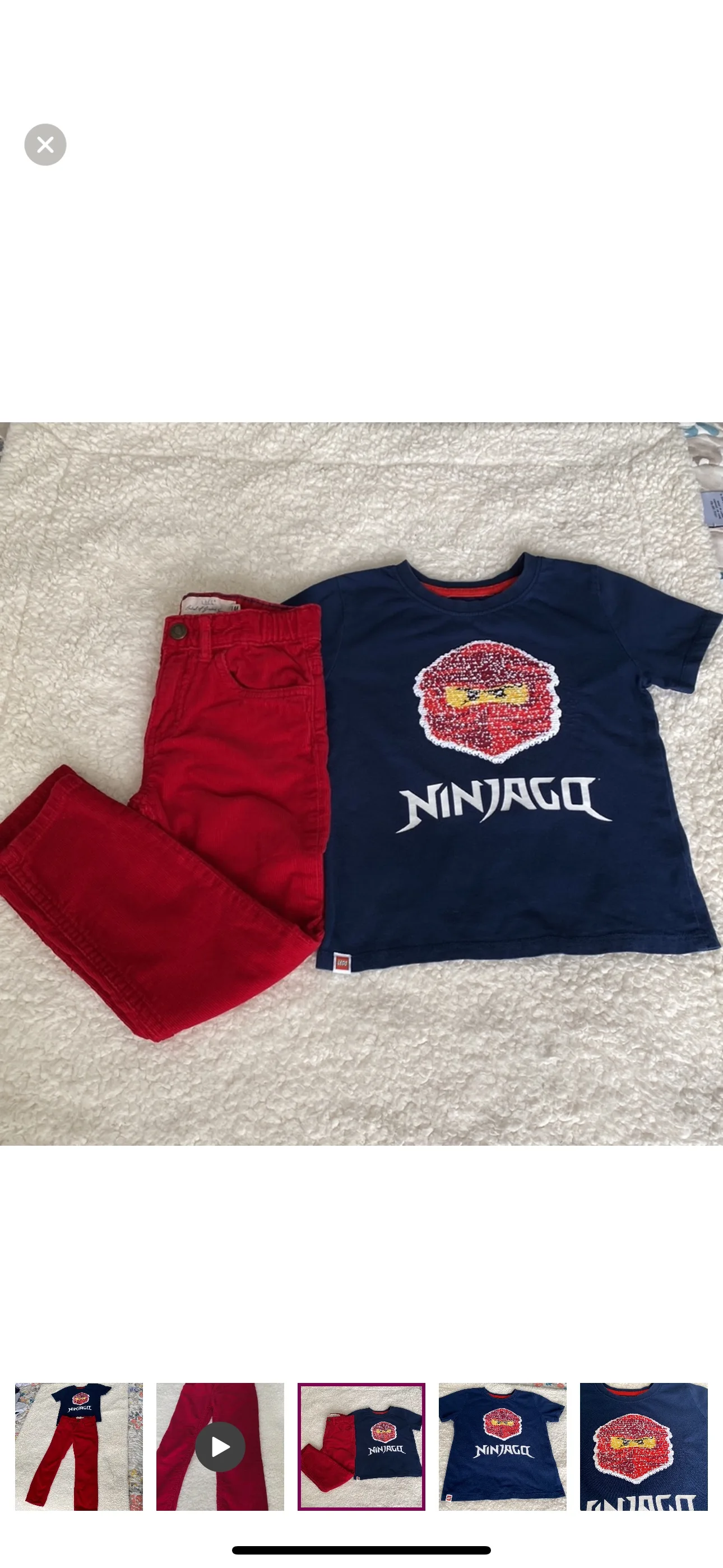 H&M fabric pants and T-shirt for boys image indicator(2)