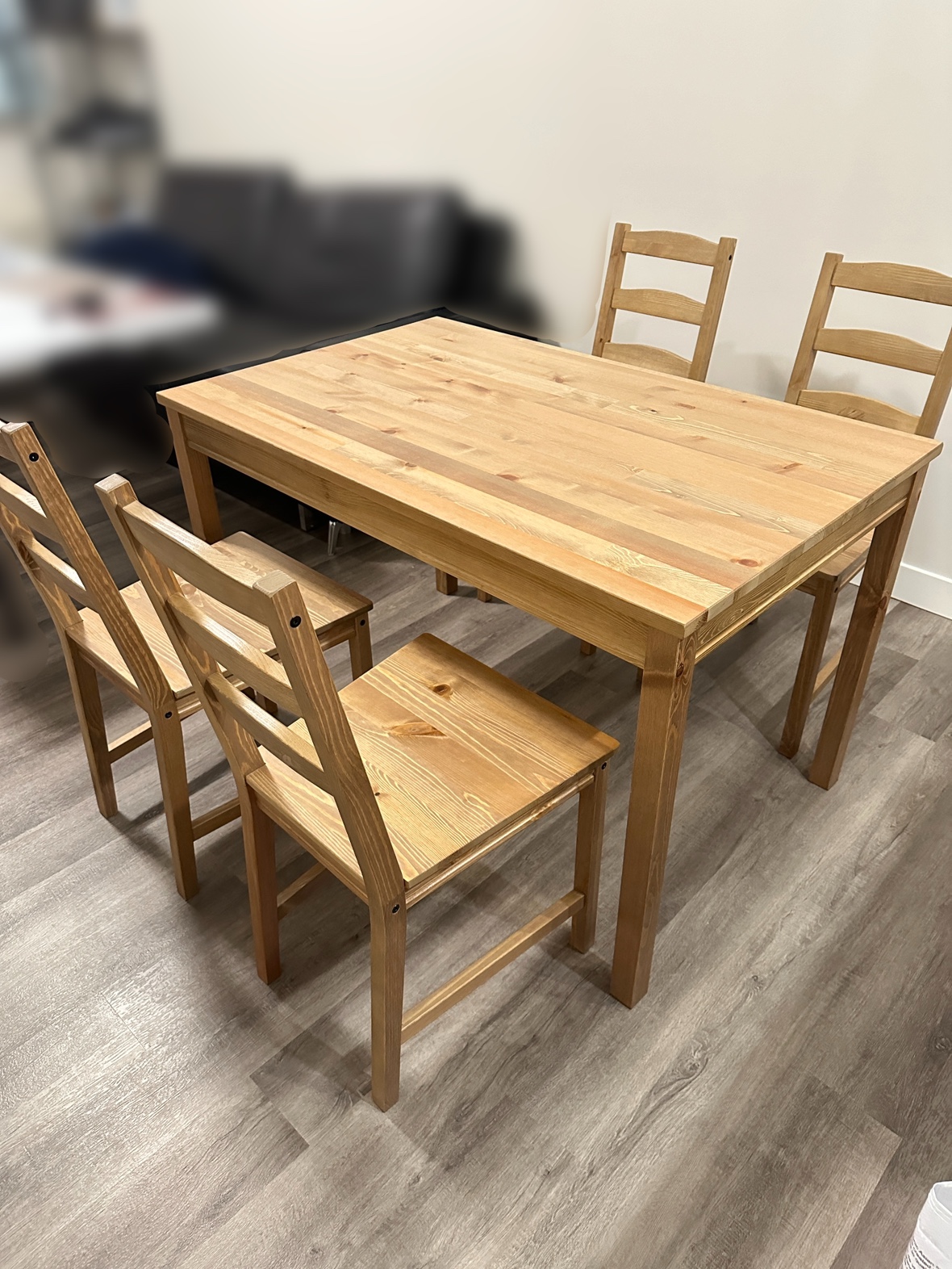 IKEA JOKKMOKK Wood Dining table with 4 chairs