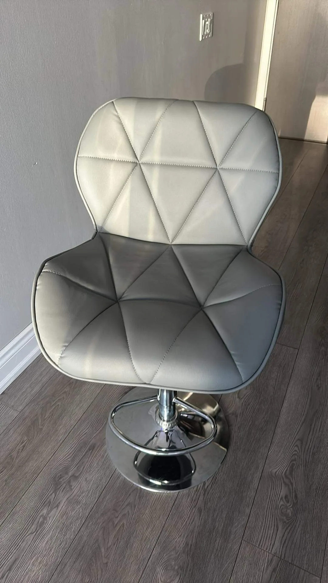 2 Grey Bar Stool thumbnail