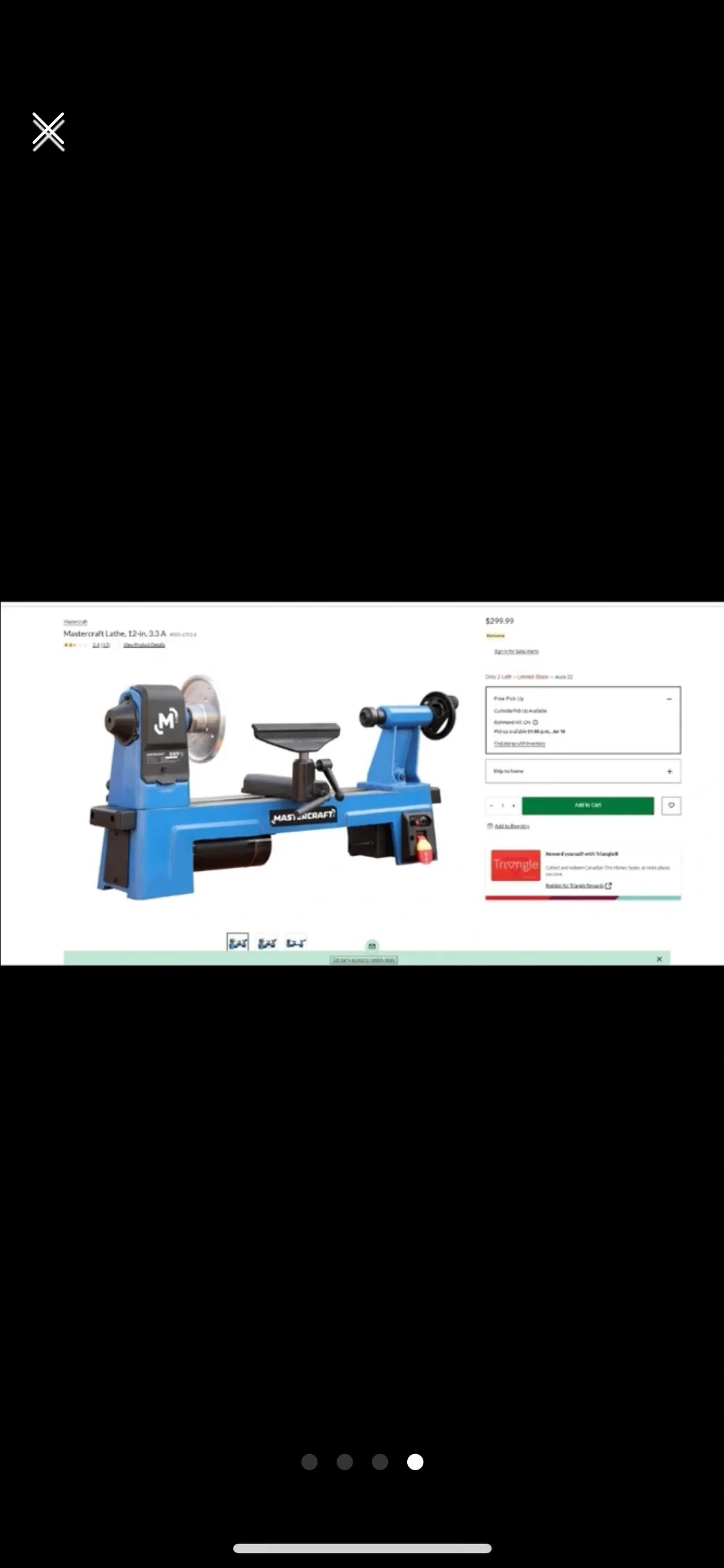 Mastercraft Mini Tour 12" Wood Lathe image indicator(4)