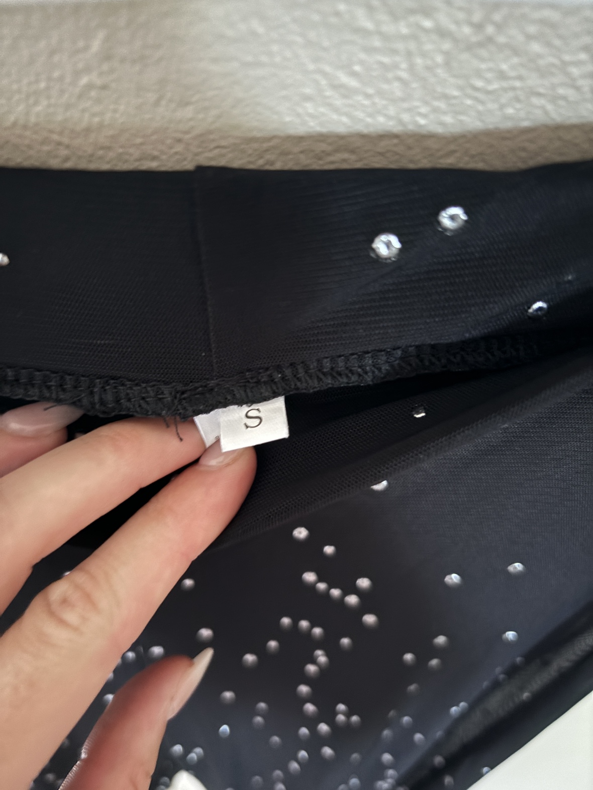 Black Rhinestone Flare Pants - Size Small - photo 3