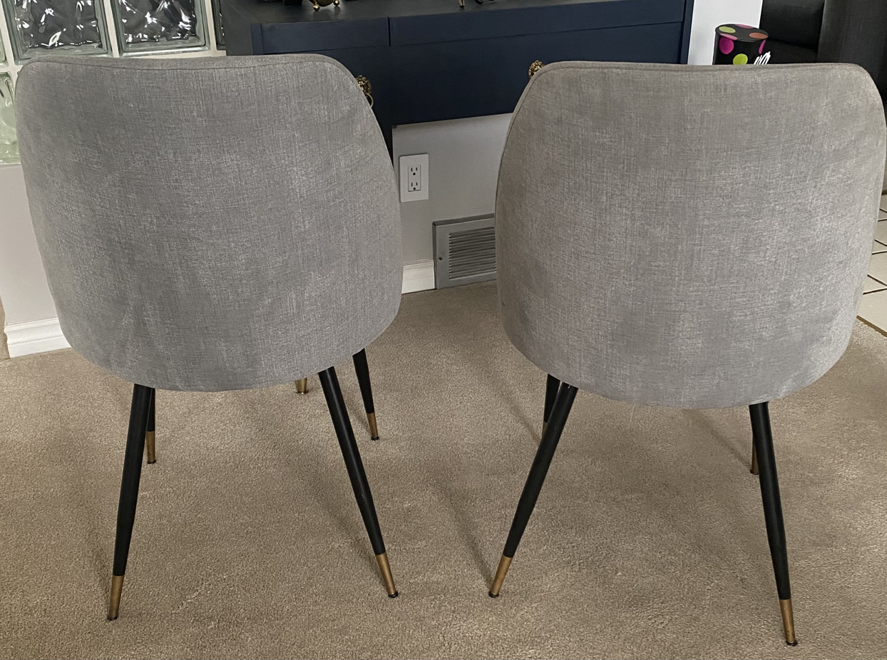 2 x Grey Dining Chairs - Midnapore SE - photo 2