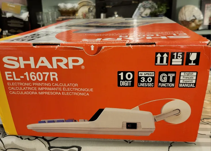 Sharp EL-1607R Electronic Printing Calculator image indicator(3)