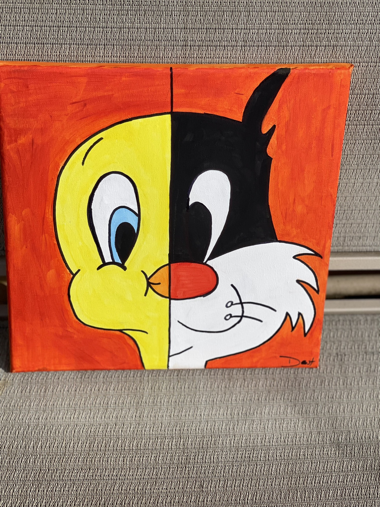 Tweety Bird and Sylvester Painting