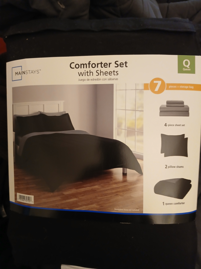 Mainstays 7 Piece Queen Comforter Set