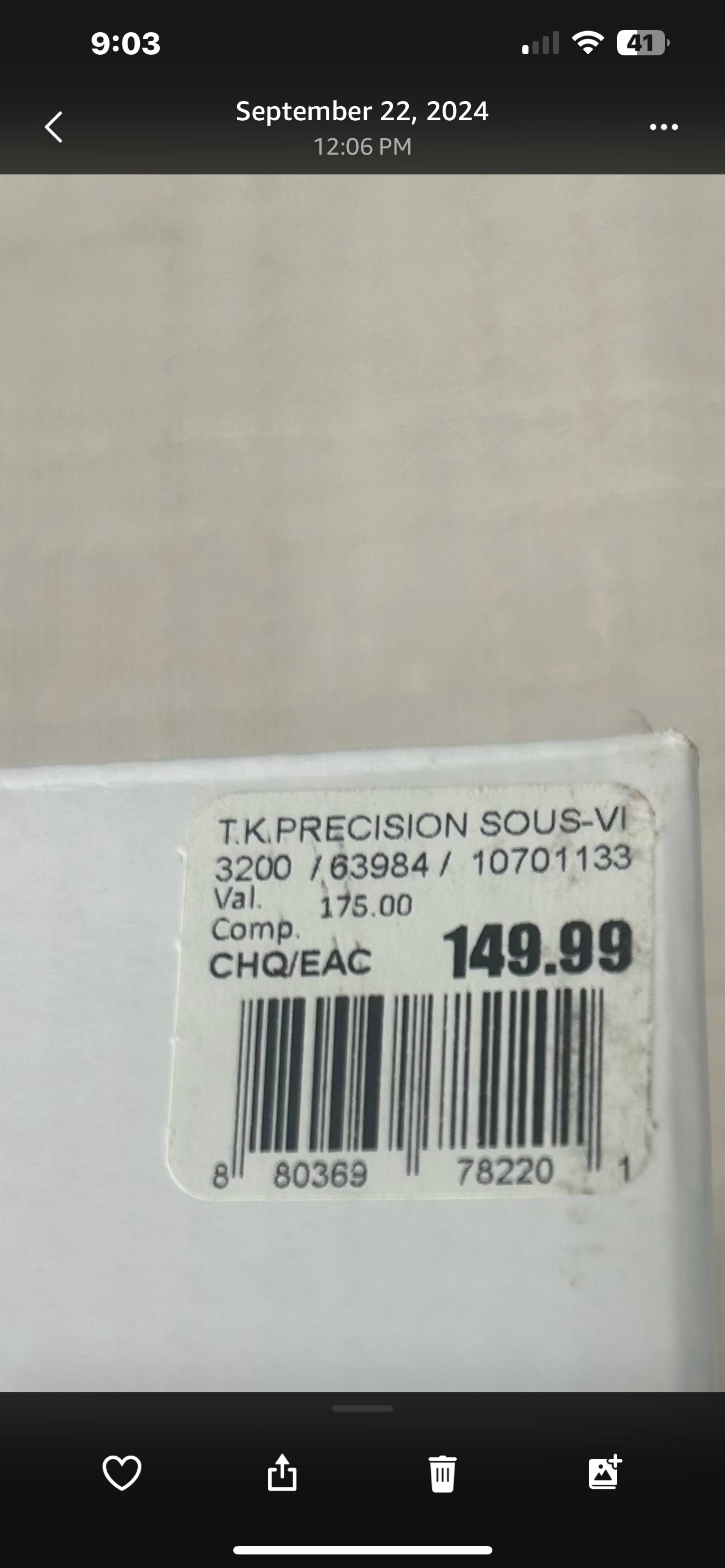 Think Kitchen Precision Sous Vide used once.    Cooker