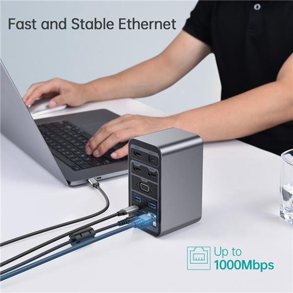 CHOETECH 10-in-1 USB-C Hub with 100W Power Delivery - photo 3