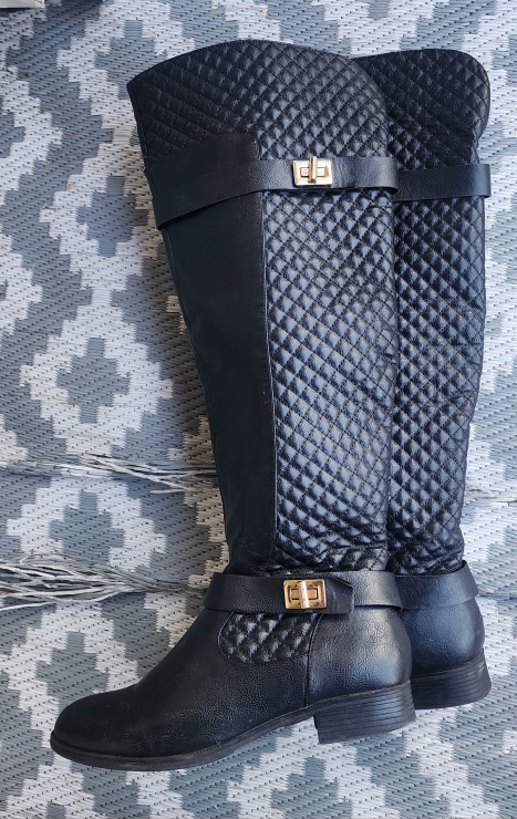 Women's Black Over the Knee Boots - Size 11 - photo 5