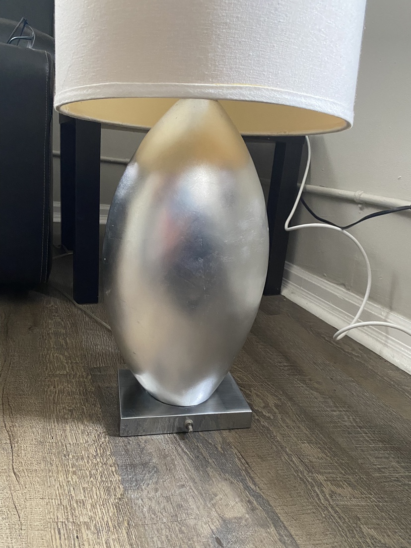 Silver Table Lamp