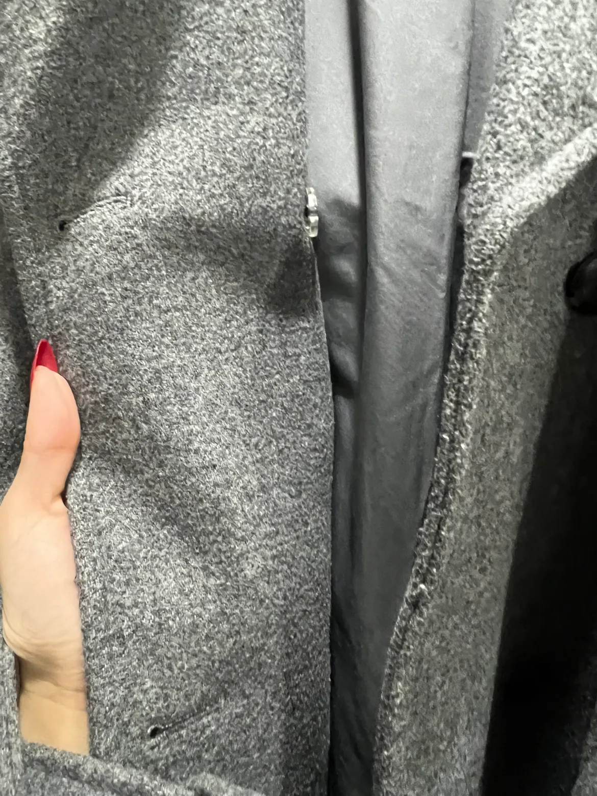 Grey Wool Coat image indicator(4)