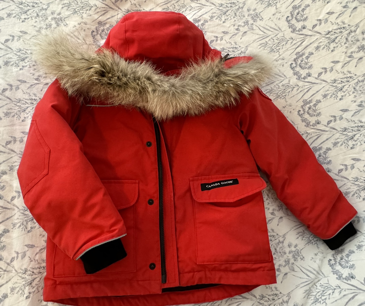 Canada Goose Kids Red Winter Jacket Size 6-7