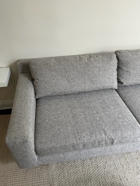 West Elm Grey Sofa - photo 4