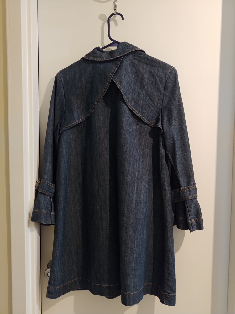 Fall Denim Trench Coat. Size S. - photo 2