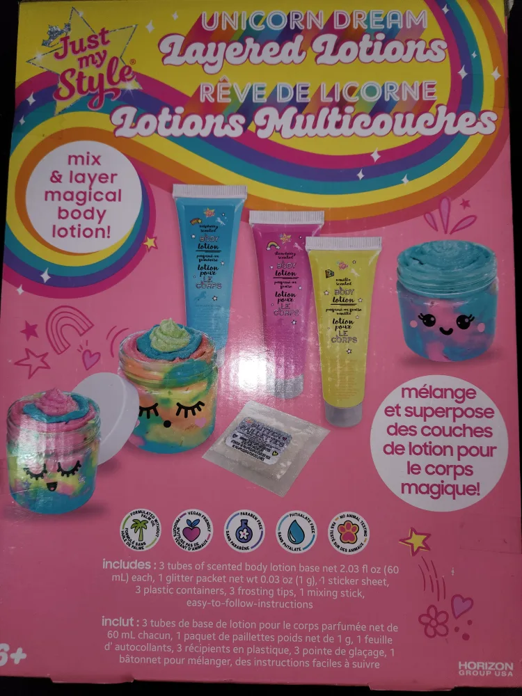 Unicorn layered body lotions DIY Kit image indicator(2)