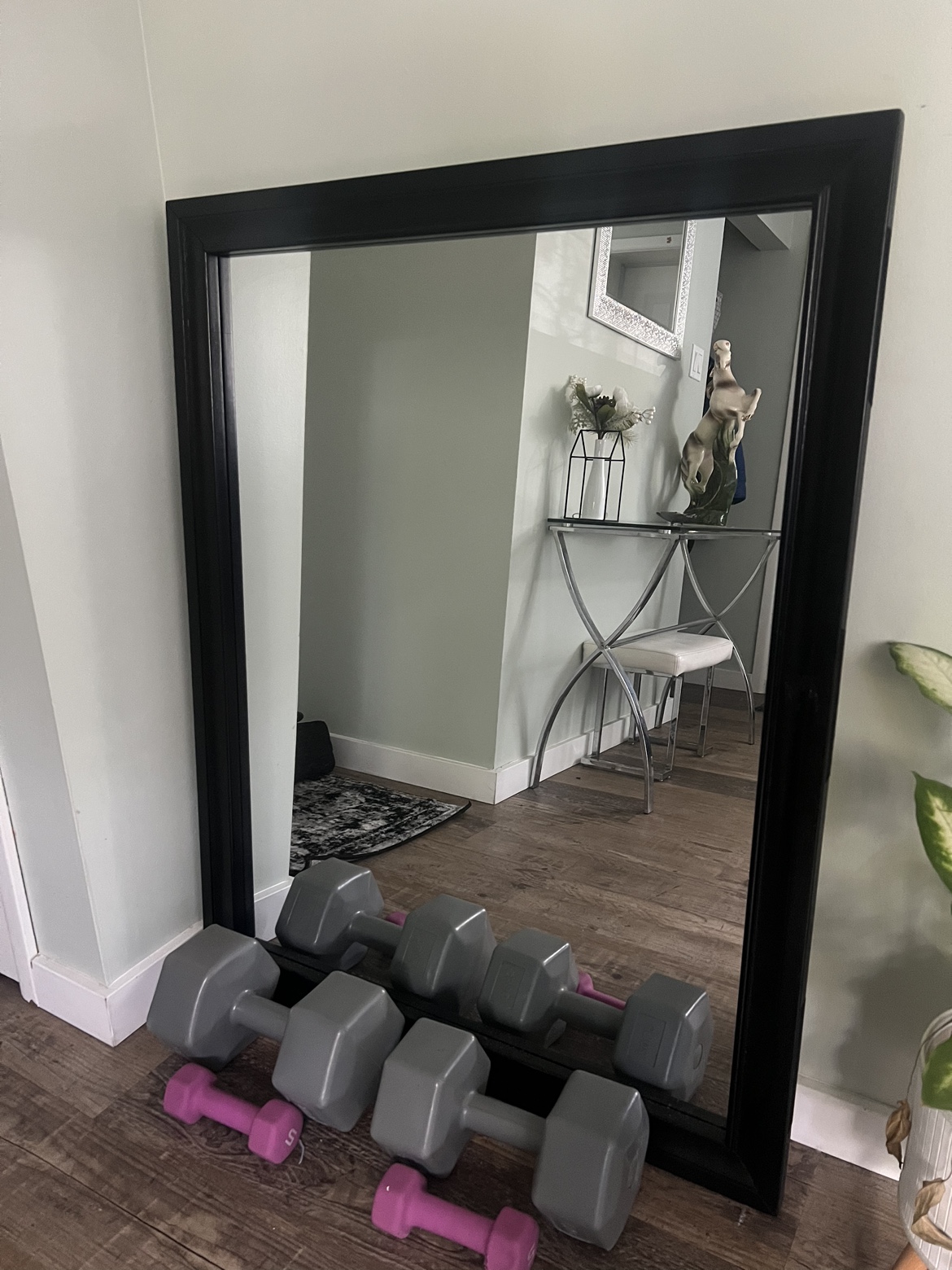 Large Black Framed Mirror - photo 2