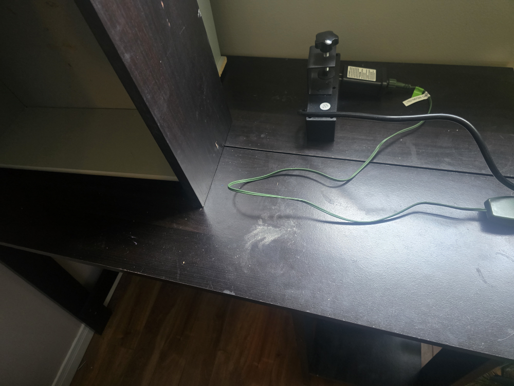 Black desk