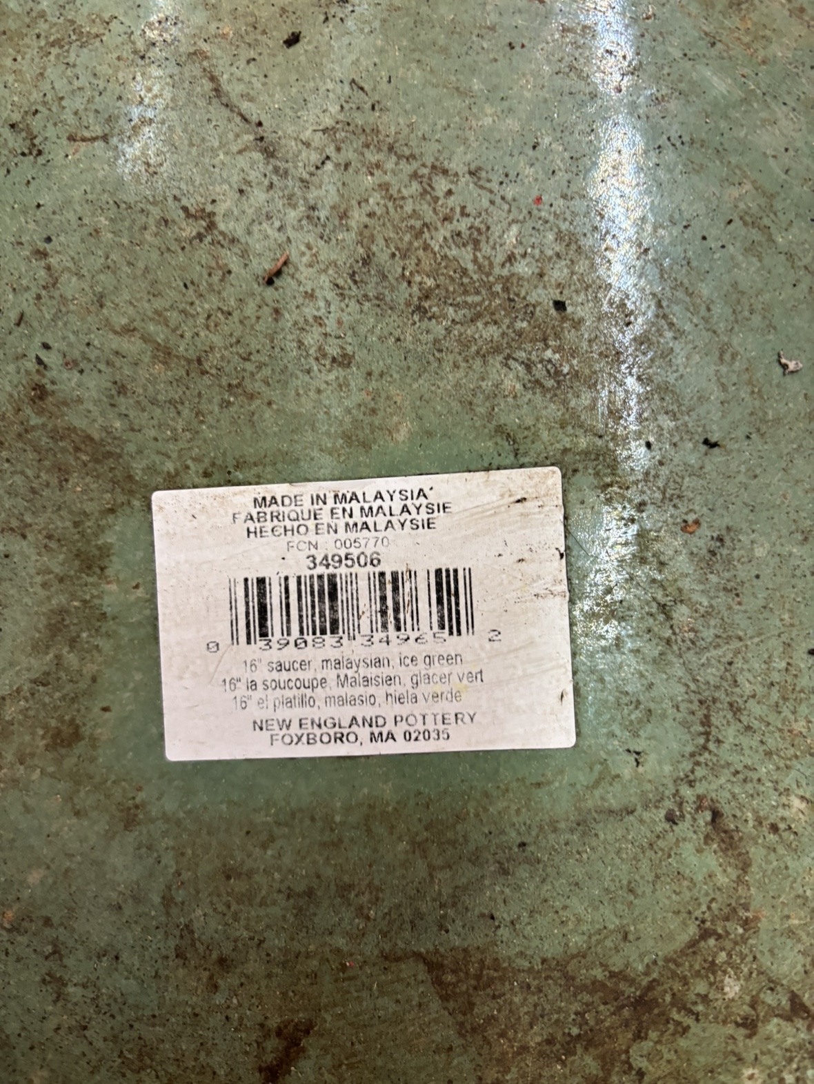 Large Green Ceramic Planter - photo 2