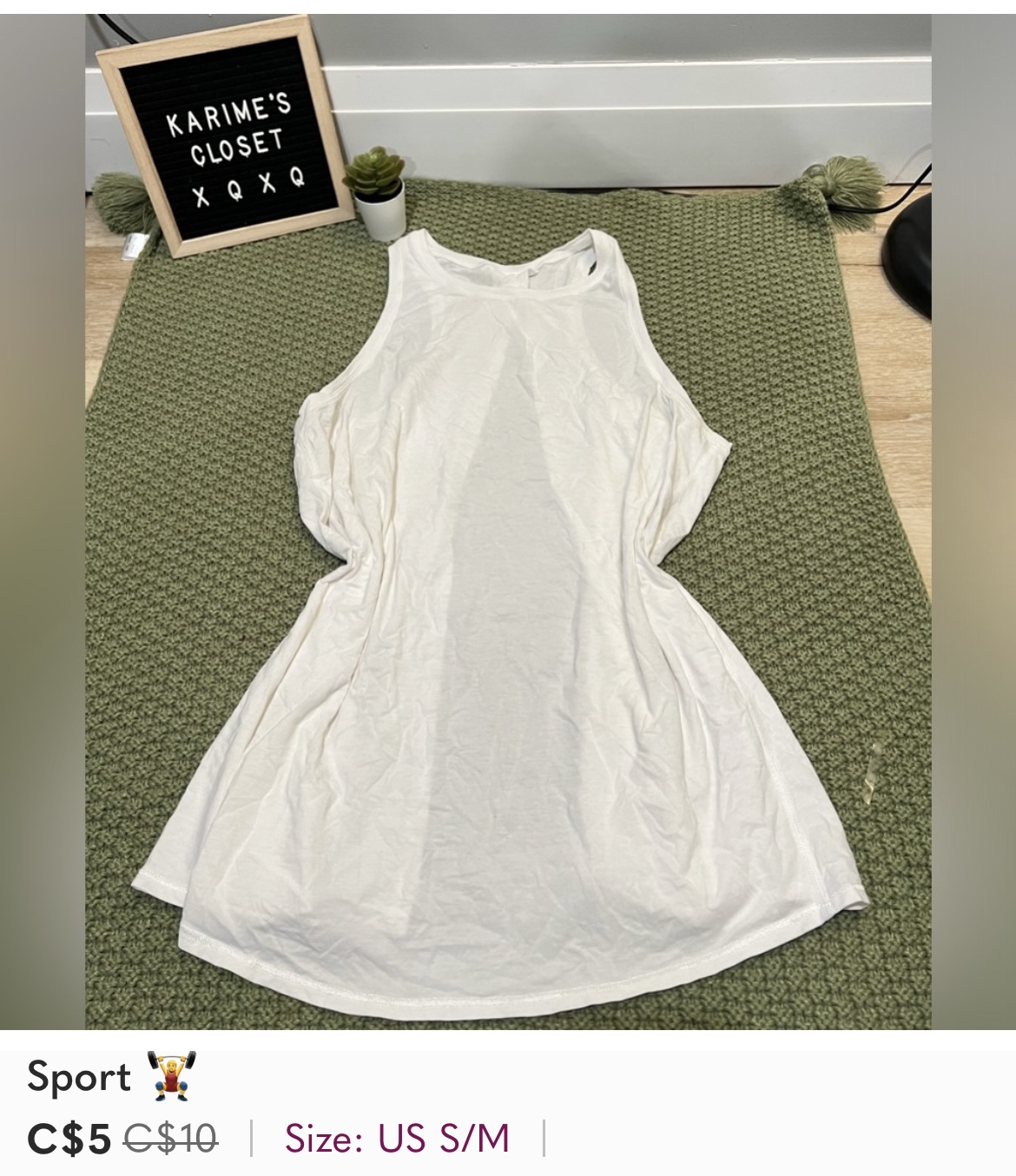 White Tank Top