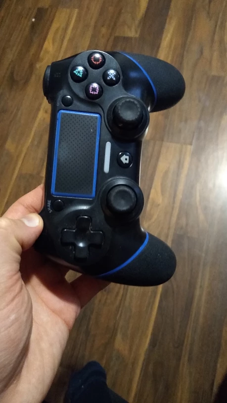 PS4 Wireless Controller with Blue Accents