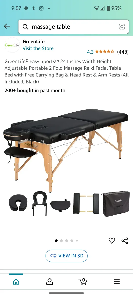 Black Massage Table thumbnail