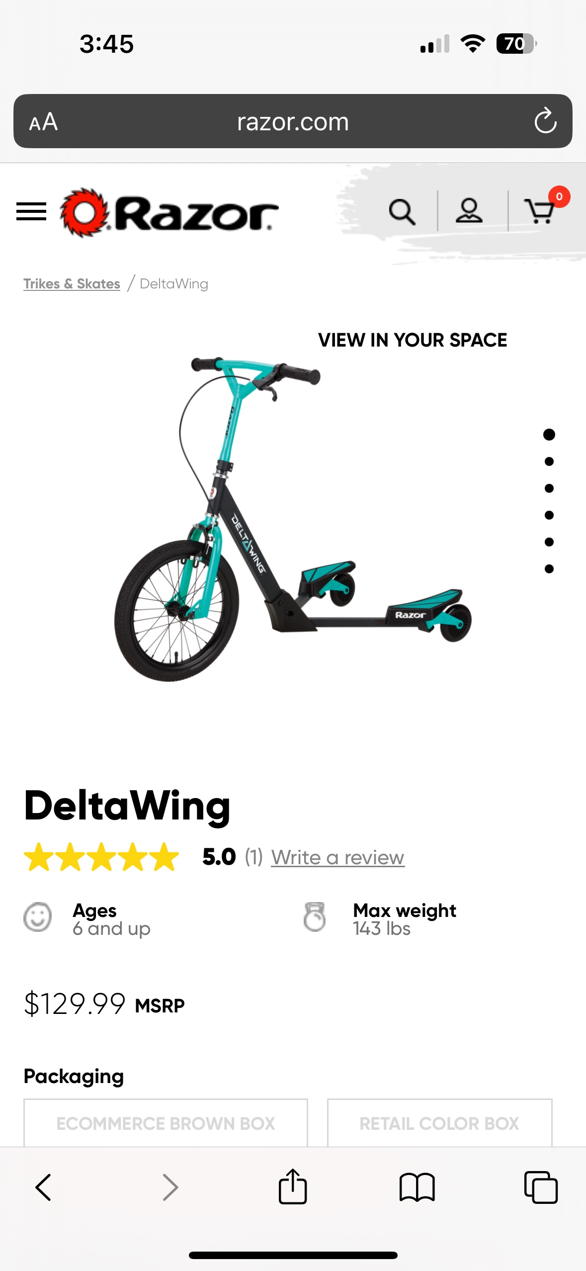 Razor Deltawing Scooter - photo 4