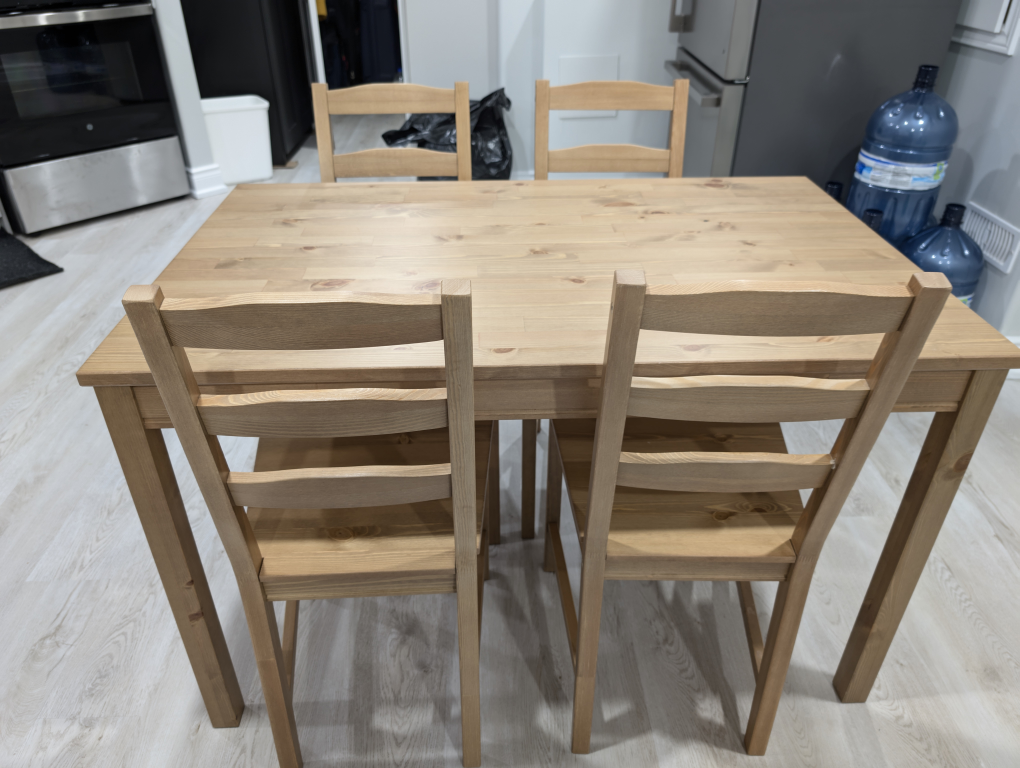 IKEA Table and 4 Chairs - photo 3