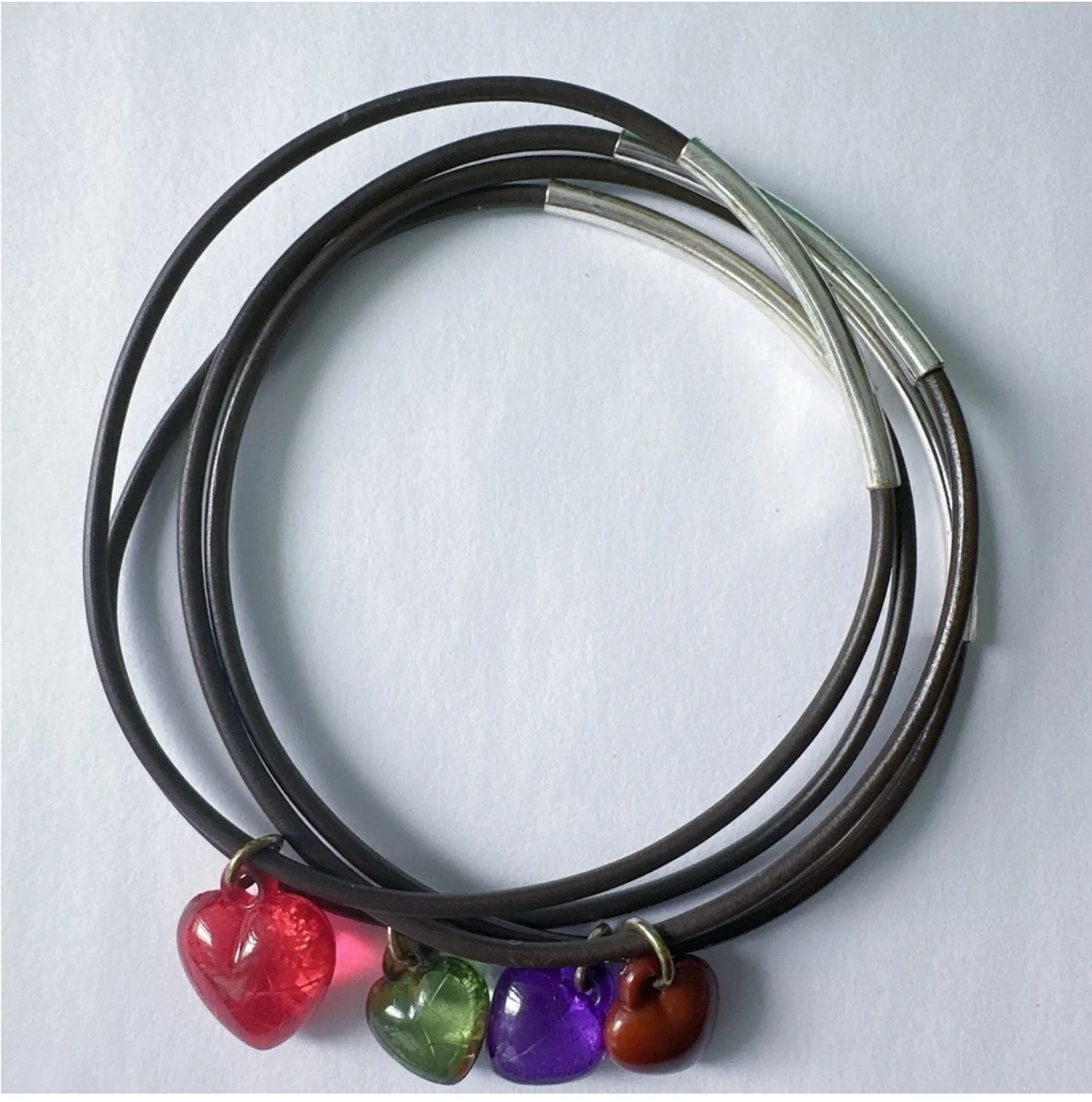 Brown Cord Bracelet with Charm image indicator(2)