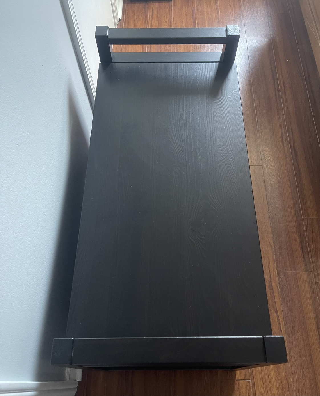 Black Storage Bench - photo 3