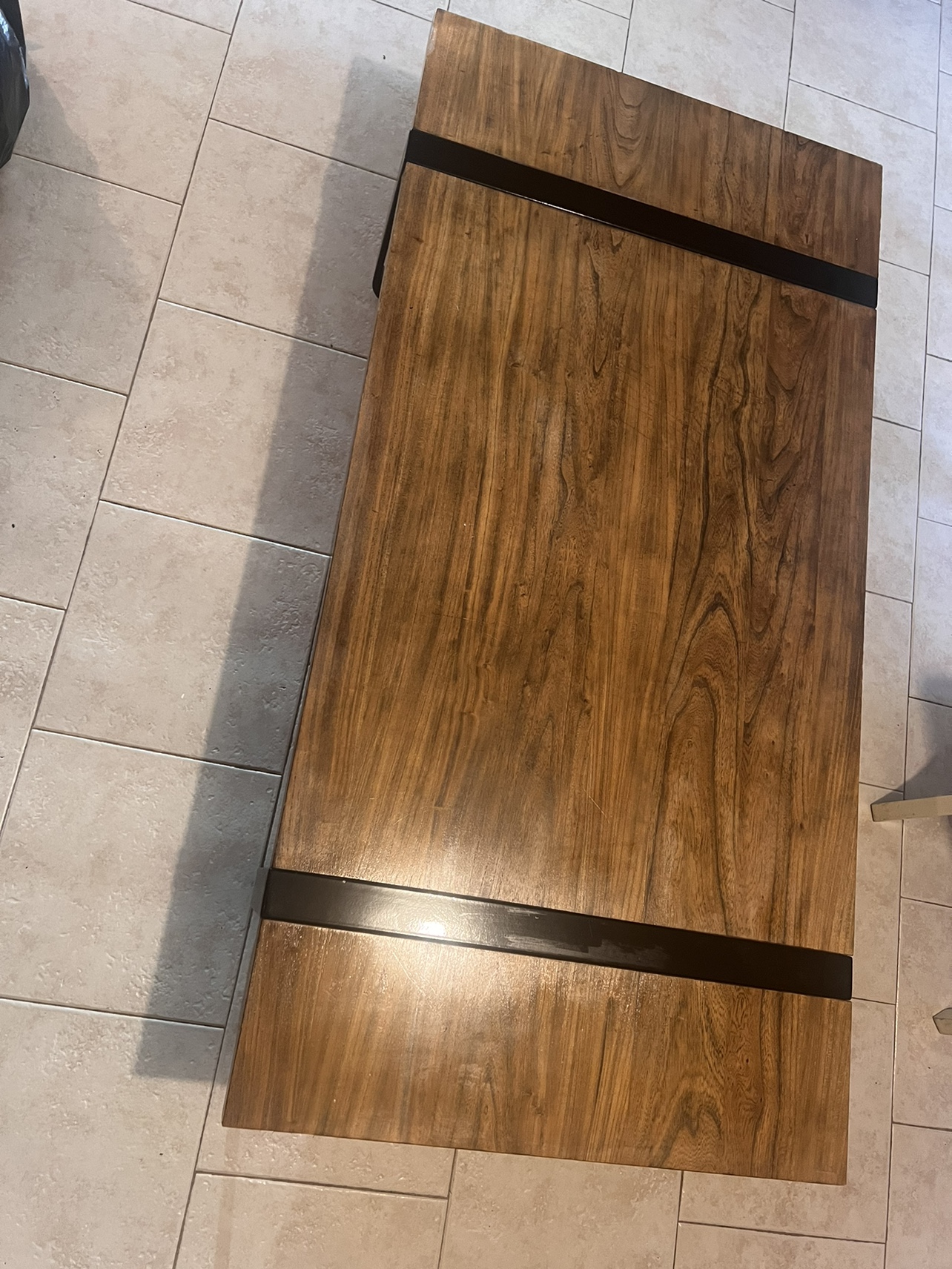 Wood and Metal Coffee Table
