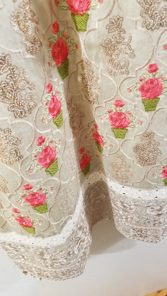 Pakistani Floral Embroidered Dress image indicator(3)