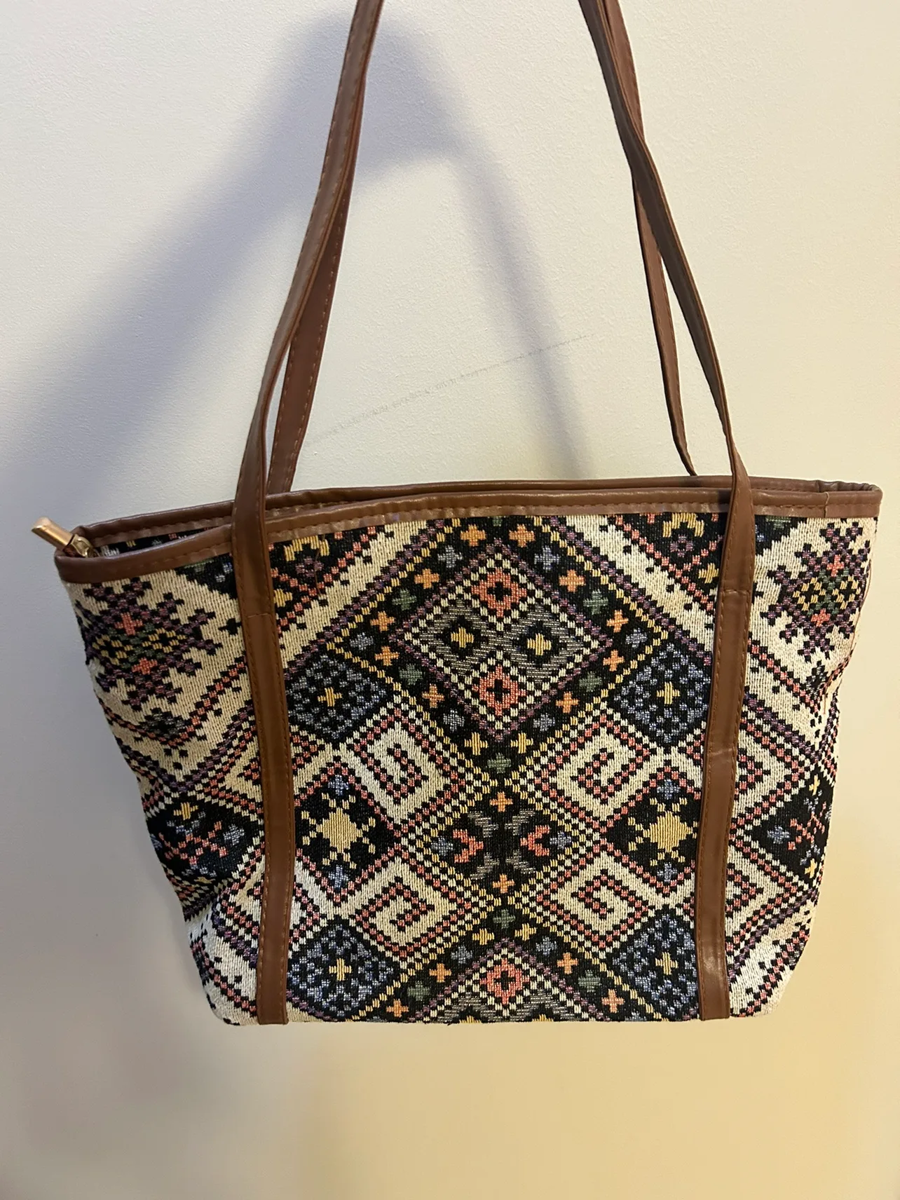 Tote Bag Purse with zipper thumbnail