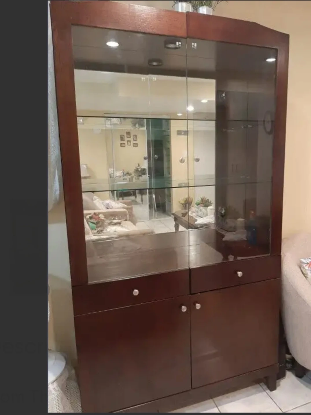 Large Wooden Display Cabinet - photo 3