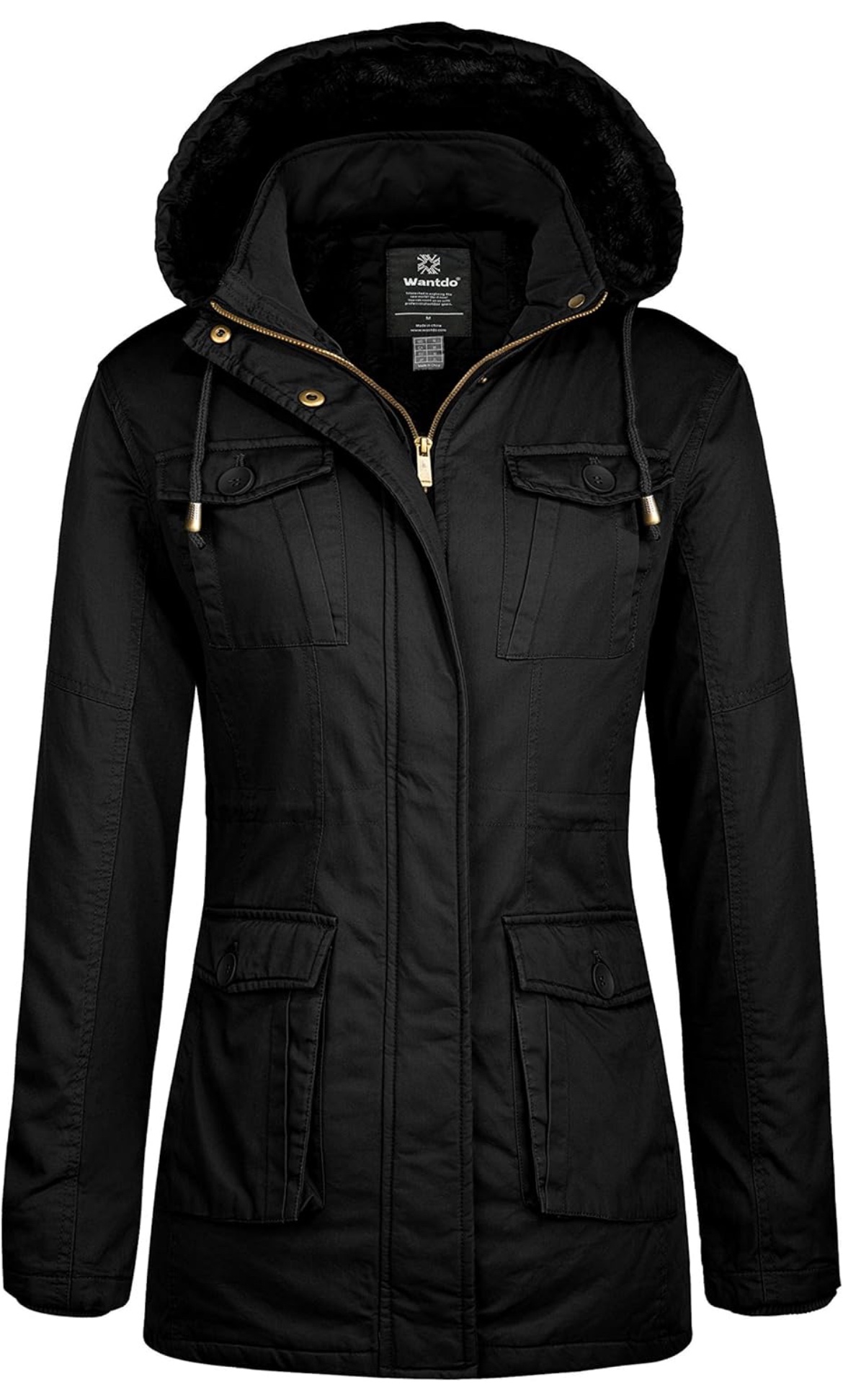 NEW! Wantdo Women's Winter Coat Parka Winter Hooded Jacket