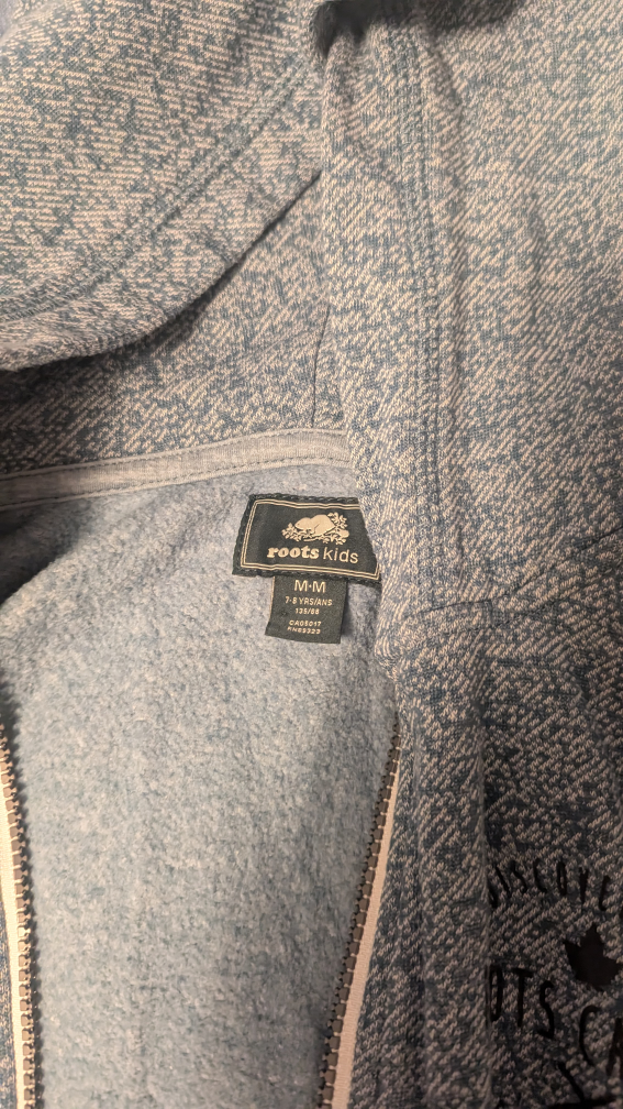 Roots Kids Blue Zip Up Hoodie - photo 2
