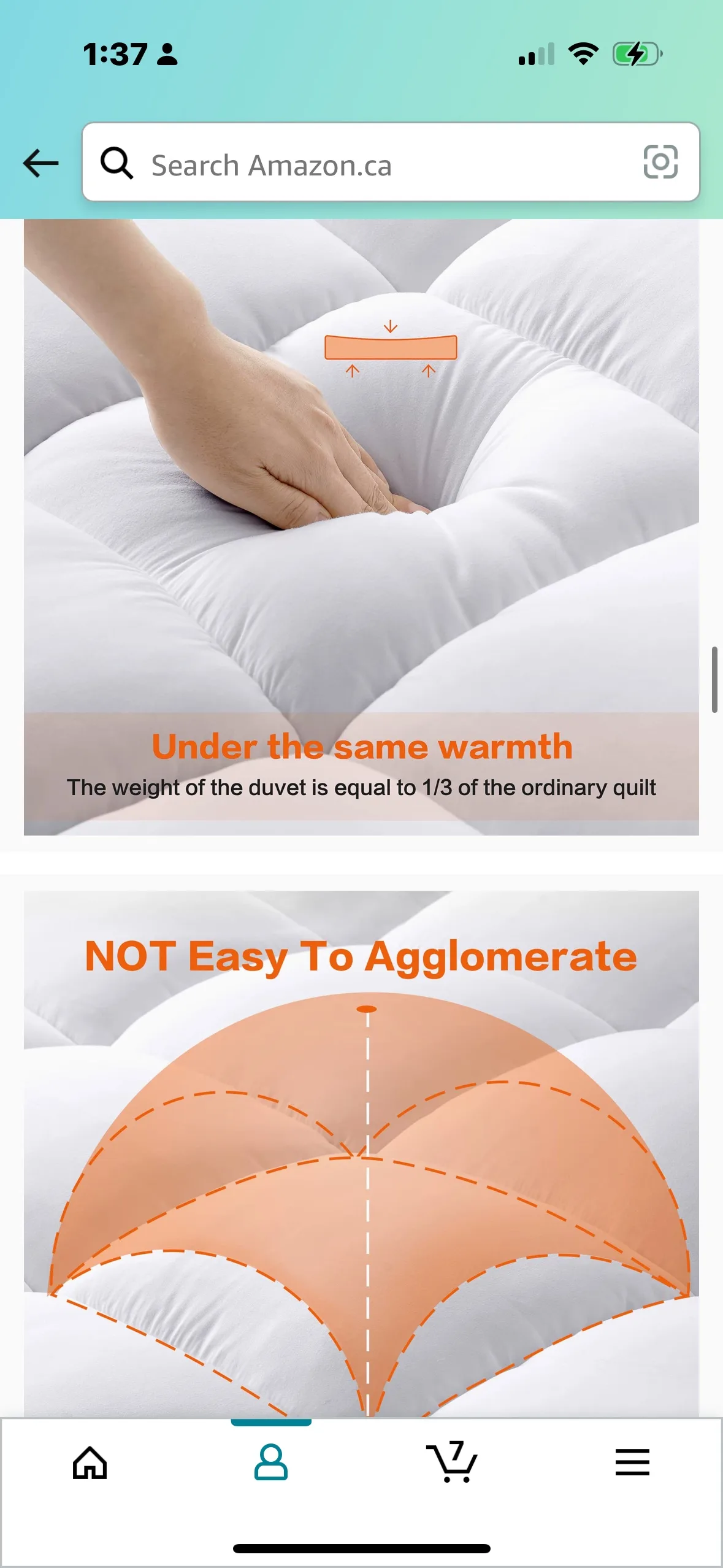 Queen Size  Deluxe Cooling Comfort Mattress Topper image indicator(6)