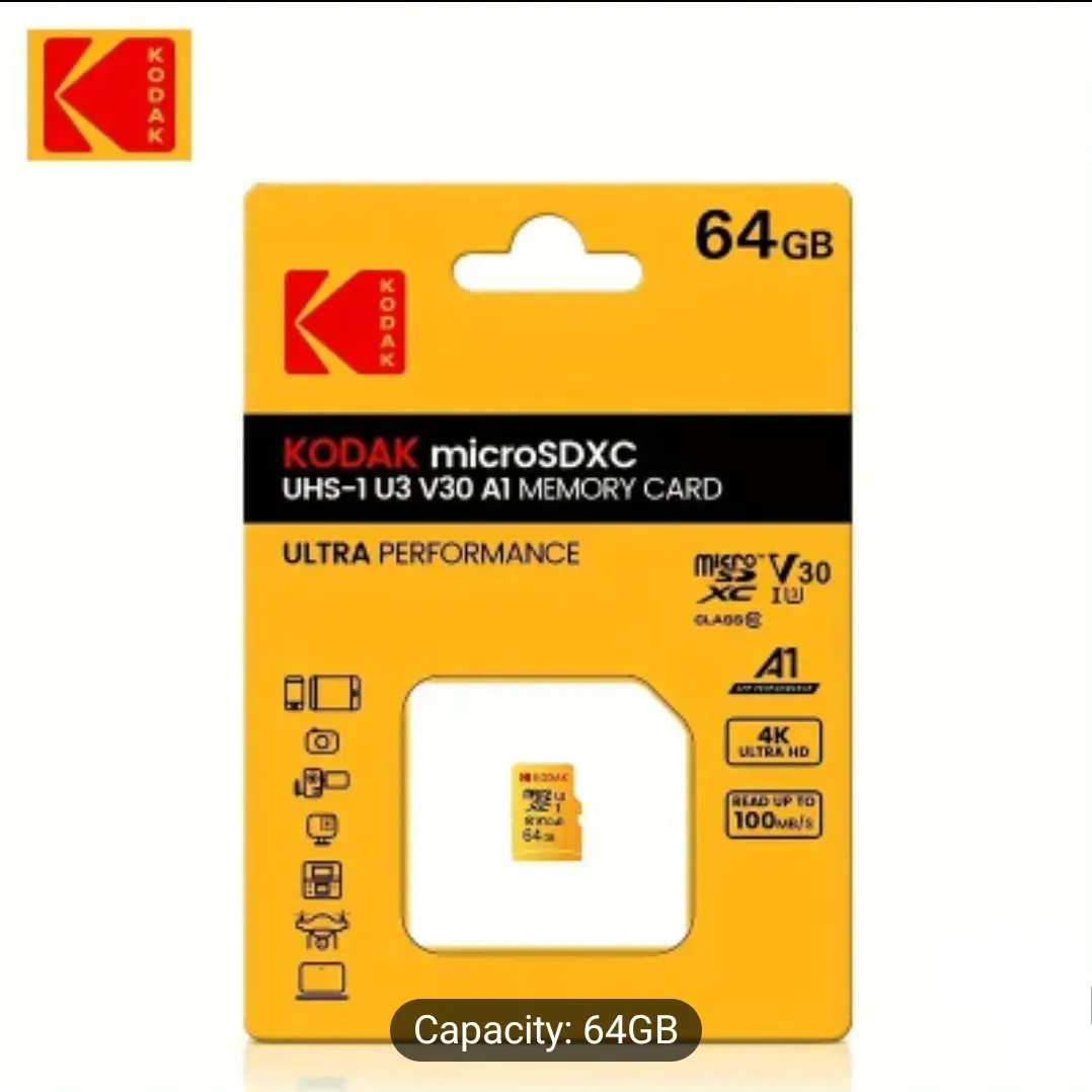 💾 Kodak High-Speed Micro SD Cards, Sealed - 64GB (2 for $10) image indicator(2)