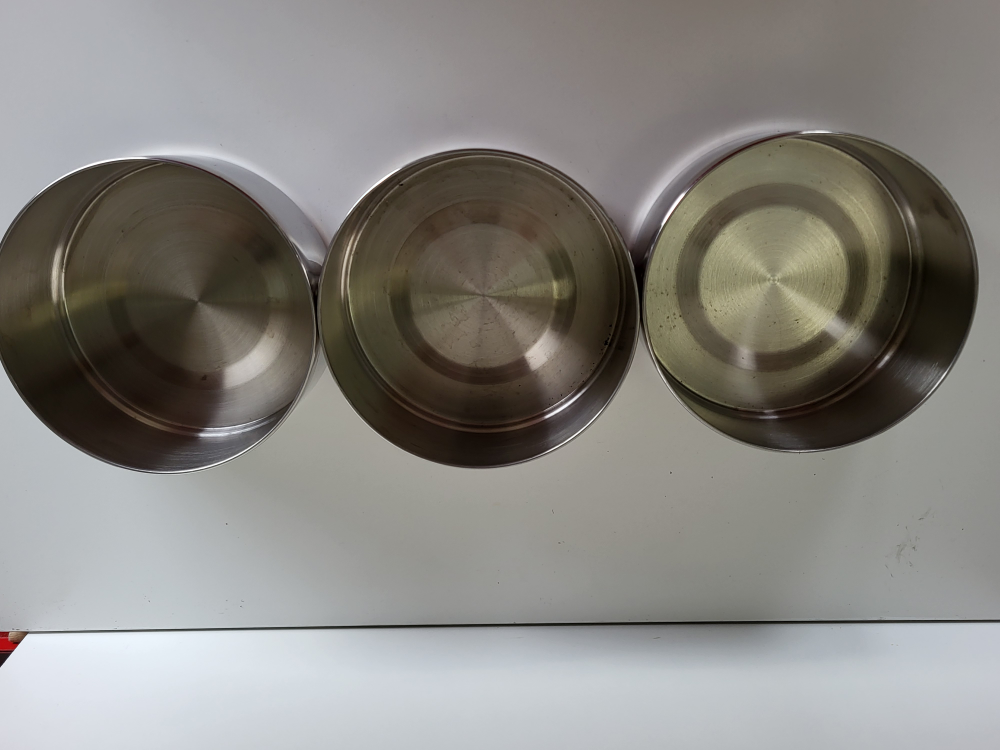 Stainless Steel Bowls, Set of 3 - photo 3