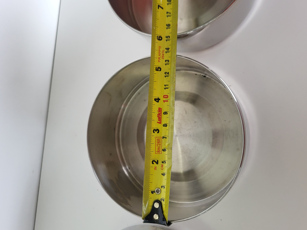 Stainless Steel Bowls, Set of 3 - photo 4