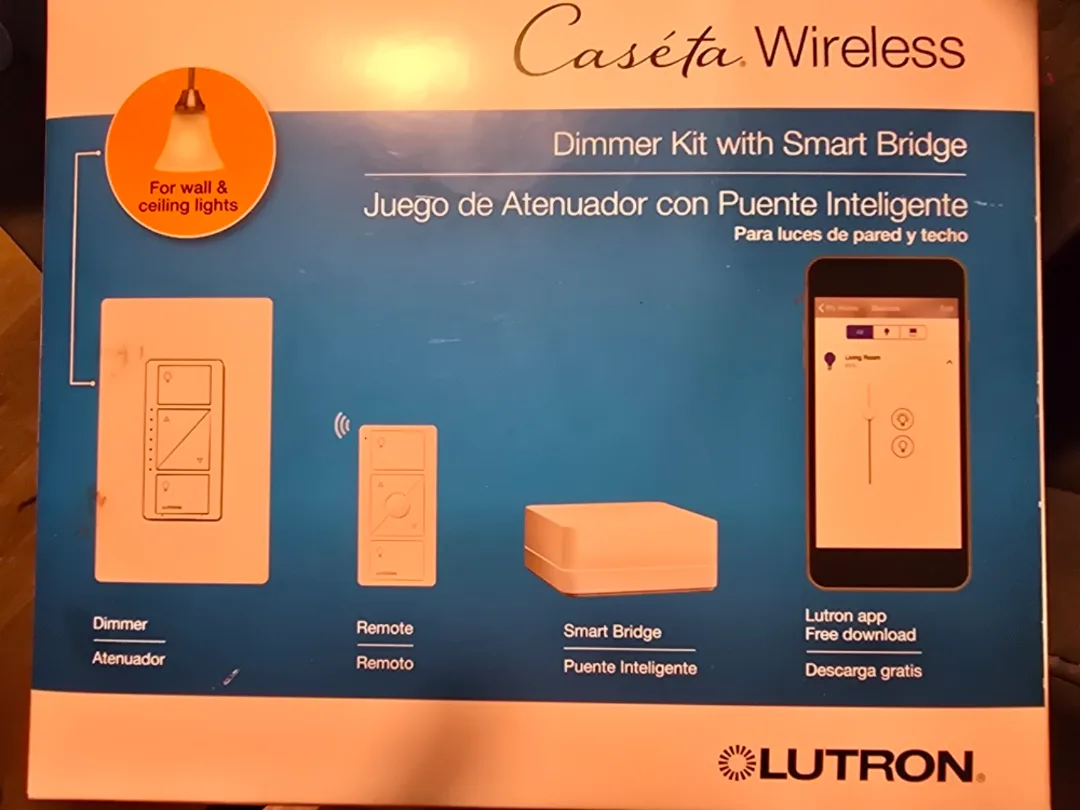 New Lutron Caseta Wireless Smart Bridge Dimmer Kit thumbnail