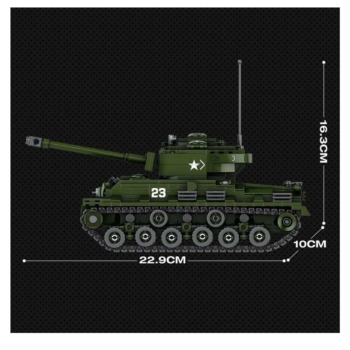 Model WW2 Sherman Military Tank - photo 4