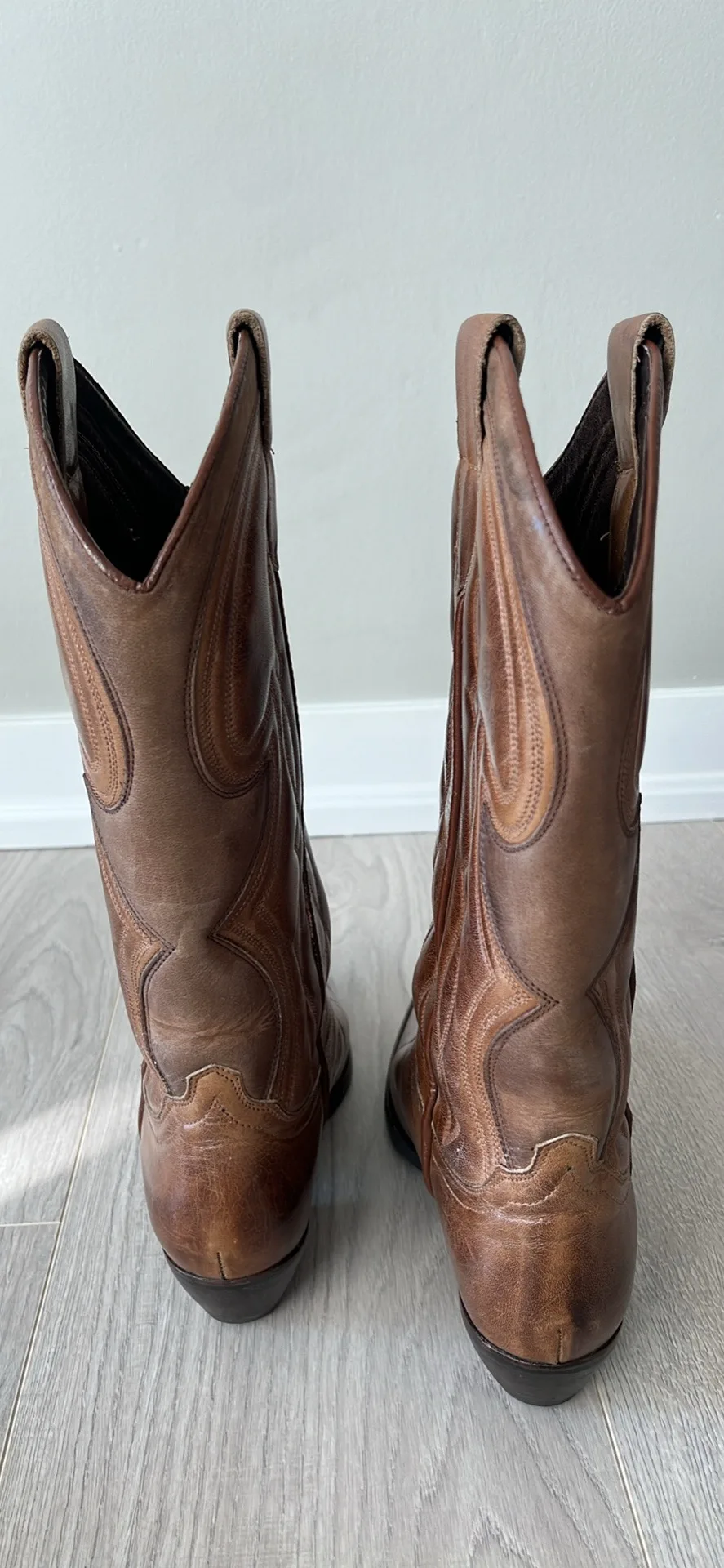 Guess by Georges Marciano Brown Cowboy Boots image indicator(3)