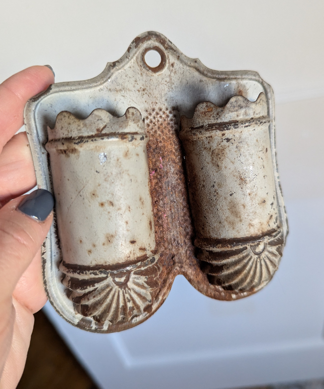 Double Tin Wall Mount Match Holder - photo 5