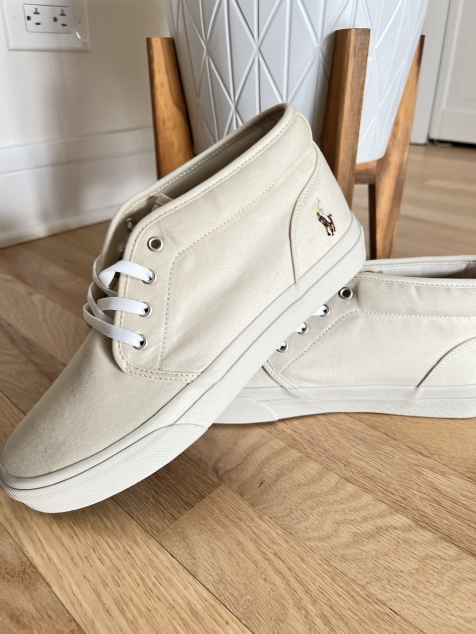 Polo Ralph Lauren Mens Beige Size 10.5 Boot Sneaker