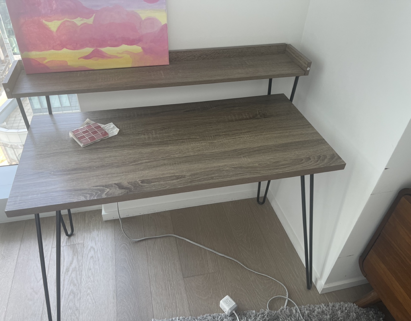 Desk with Shelf