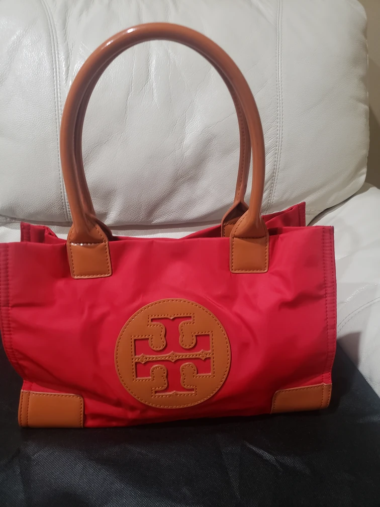 Tory Burch Red Nylon Tote Bag