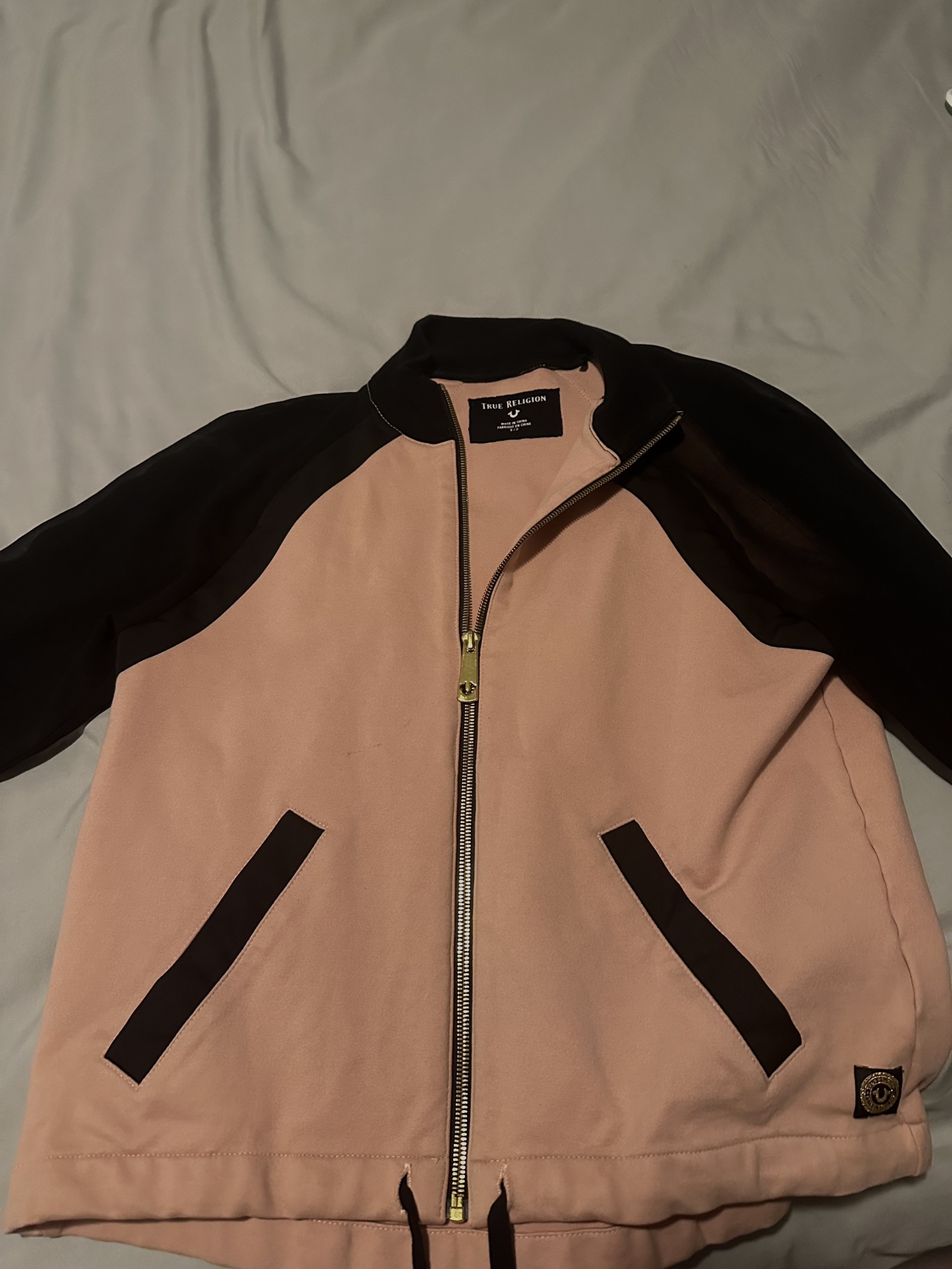 True Religion Pink and Black Jacket
