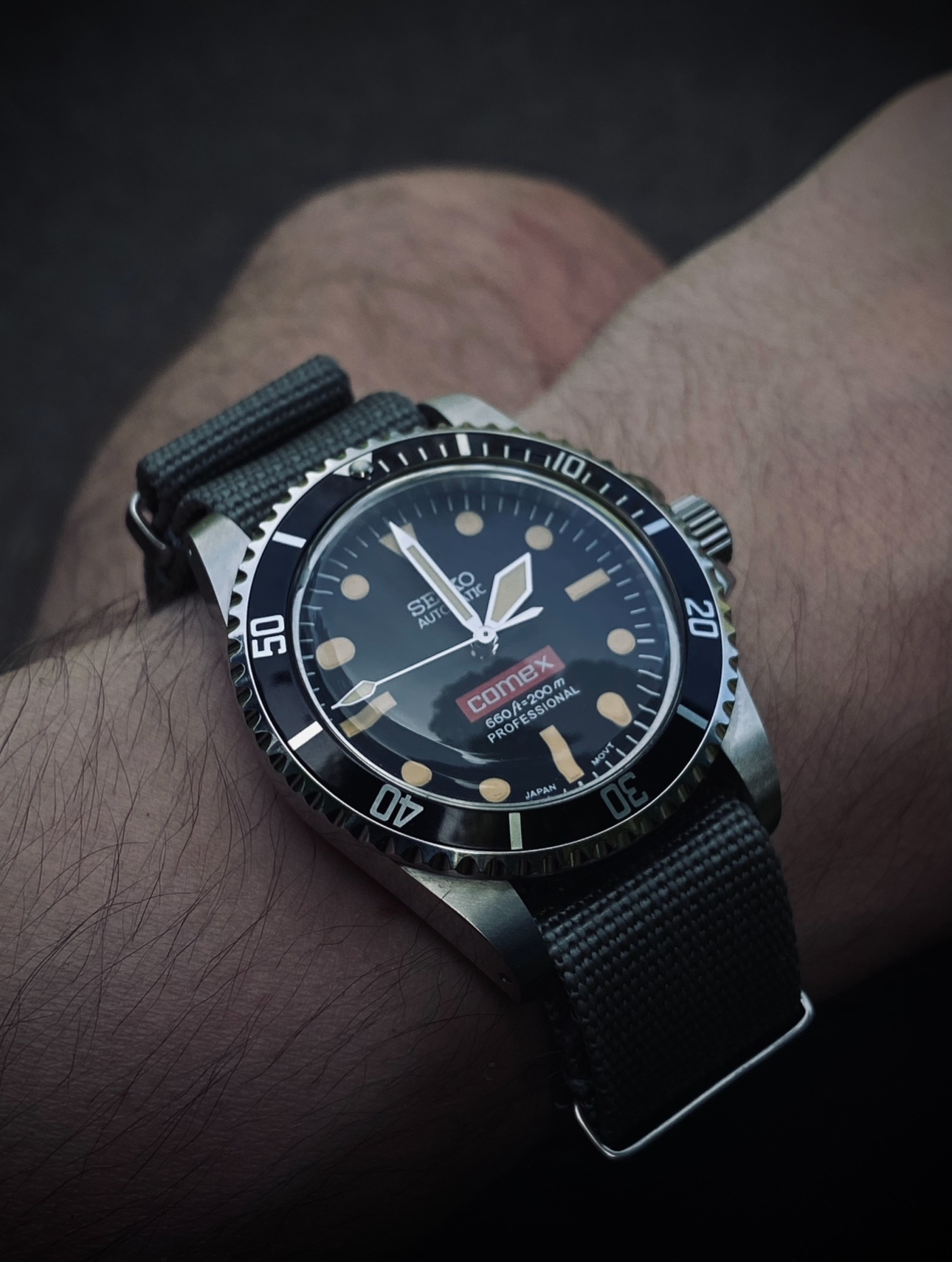Seiko submariner mod automatic watch - photo 2