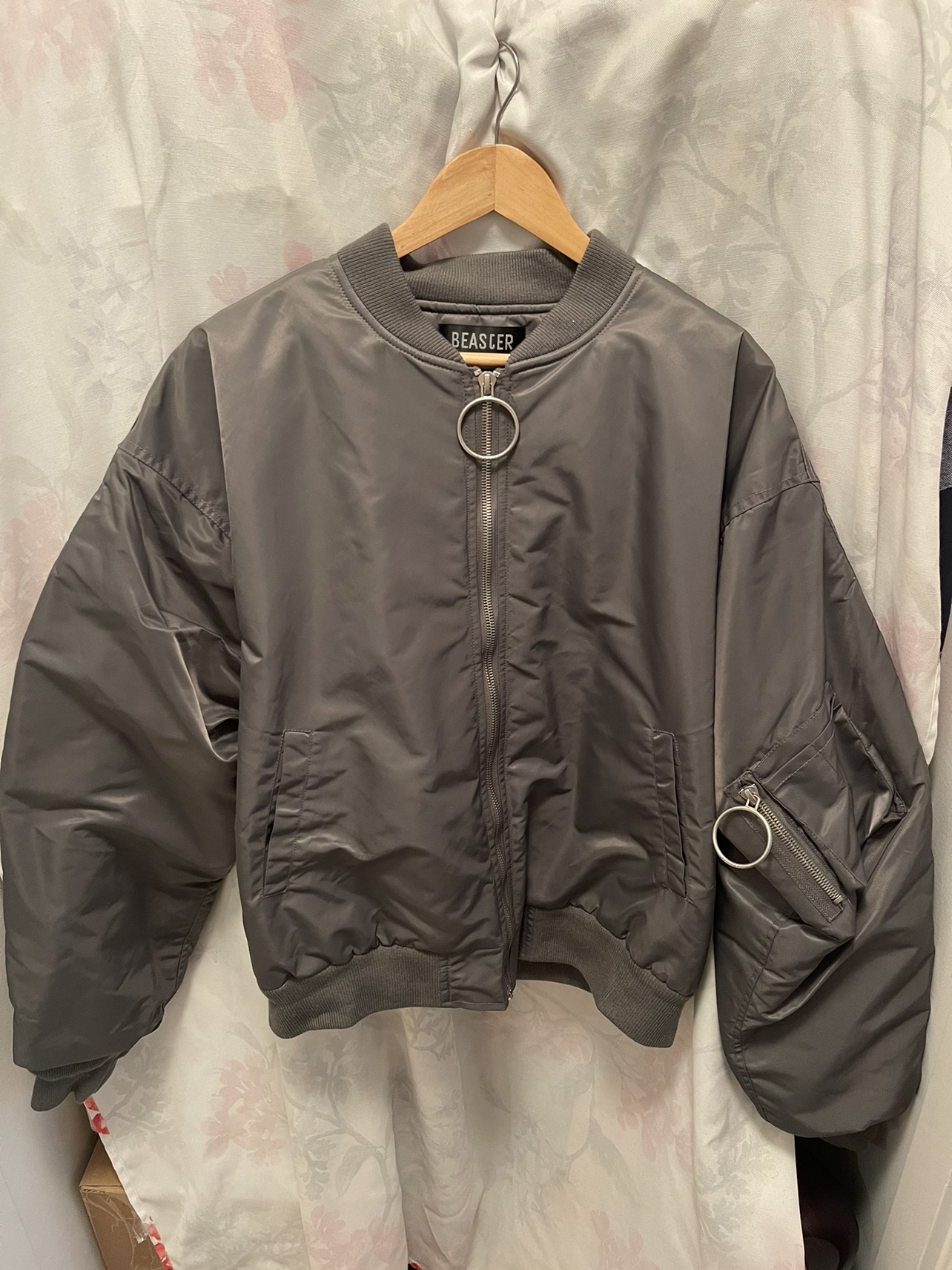 Grey Bomber Jacket XL
