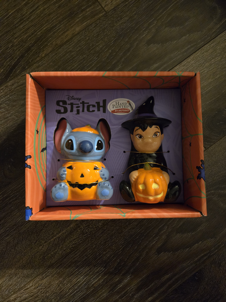 Disney Stitch Halloween Salt and Pepper Shakers