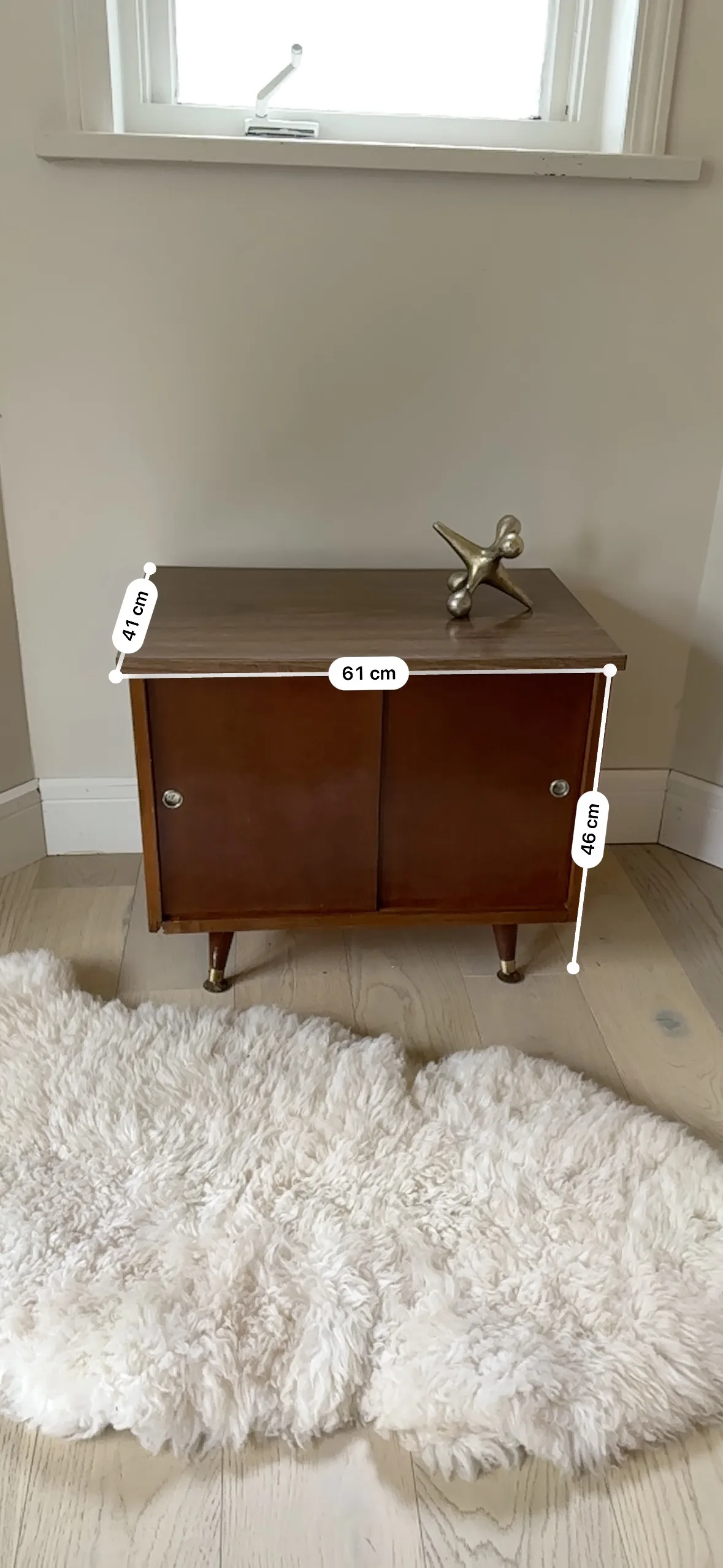 Mid-Century Modern Sliding Door Cabinet image indicator(9)